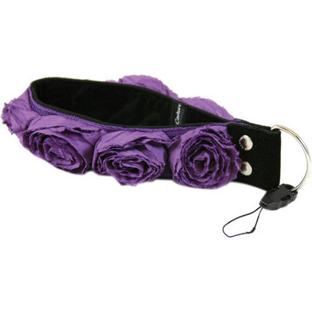 Capturing Couture Floral Collection Purple Organza 1.5" Wristlet Camera Strap