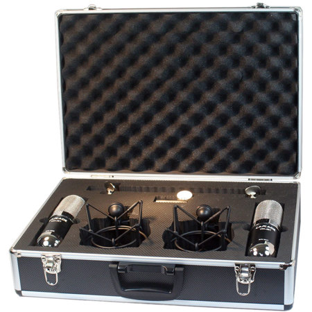 Cascade Microphones Vin-Jet Long Stereo Mic,LL2913 Transformer,Black/Nickel,Pair