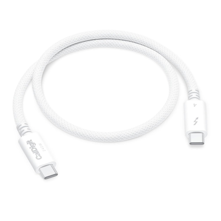 CalDigit 1.64' 240W Thunderbolt 4 USB-C Braided Pro Cable, White