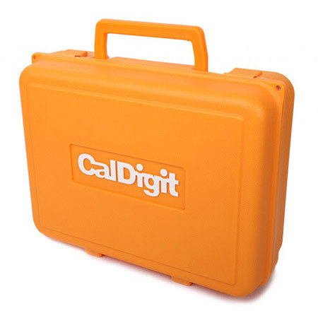 CalDigit AV Drive Carrying Case, Bright Orange Exterior