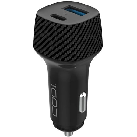 CODi 20W Dual-Port USB-C and USB-A Car Charger