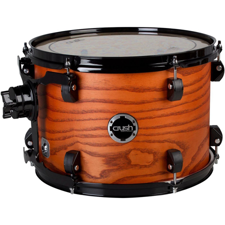 Crush Drums Chameleon Ash 10x7" Tom Drum, Satin Orange