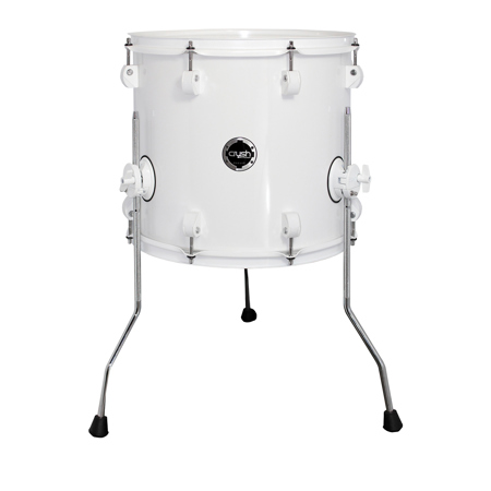 Crush Drums Chameleon Complete Series 14x13" Floor Tom Drum with Legs, White
