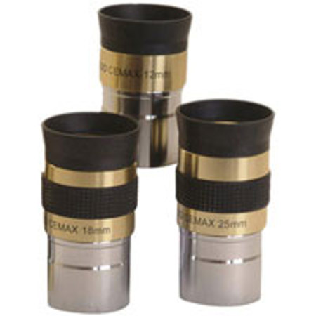 Coronado Cemax Eyepiece Set of 3, Your Choice of Any 3 Cemak Eyepieces, with CE Case