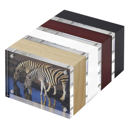 Canetti Wood Back Magnet Frame, 2.5x3.5", Mahogany
