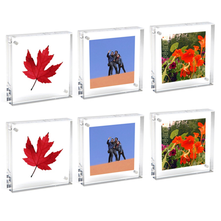 Canetti Original Magnet Frame, 2x2", Clear 6-Pack