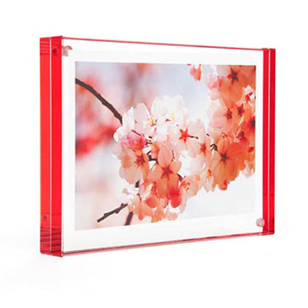 Canetti Color Edge Magnet Frame, 5x7", Red