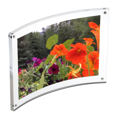 Canetti Curved Magnet Frame, 5x7", Clear