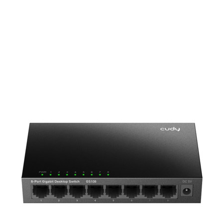 Cudy GS108 8-Port Gigabit Ethernet Unmanaged Network Switch with Metal Casing