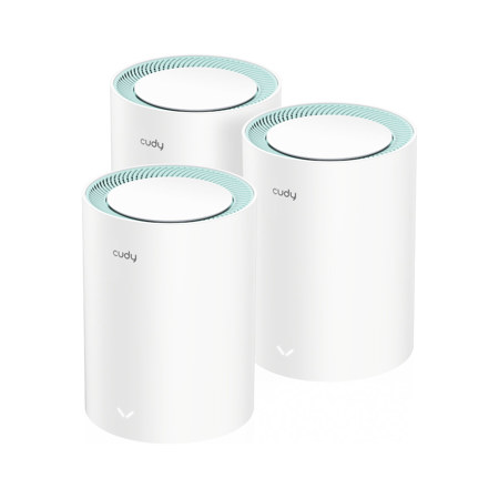 Cudy M1300 AC1200 Wireless Dual-Band Wi-Fi 5 Gigabit Mesh Router, 3-Pack
