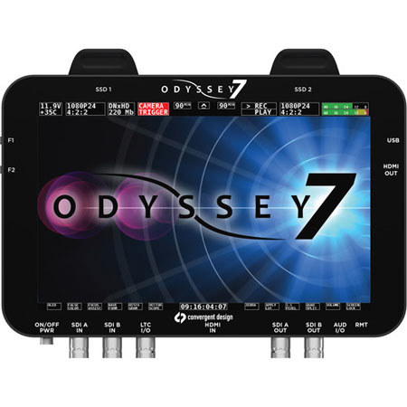 Convergent Design Odyssey7 RAW Monitor & Recorder, 2 In/2 Out, 2 Audio Channels