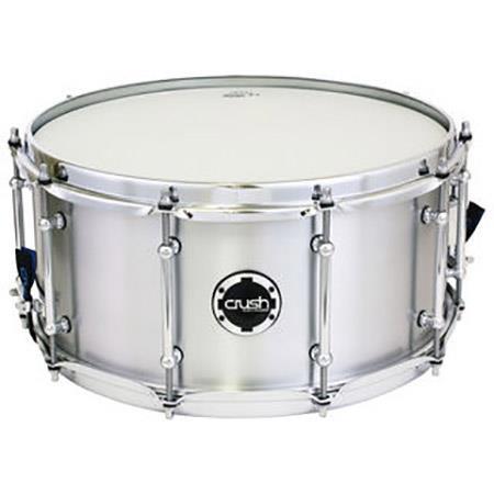 Crush Drums Rolled Metal 14x6.5" Snare Drum, Aluminum Natural Finish
