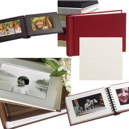 Celine Countryman 5.5" x 7.25" Horizontal 1-Up Windowpane Album for 24 4x6" Photos - Page Color: Natural, Cover Color: Celine's Ivory
