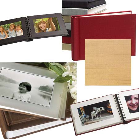Celine Countryman 5.5" x 7.25" Horizontal 1-Up Windowpane Album for 24 4x6" Photos - Page Color: Natural, Cover Color: Smoked Bronze