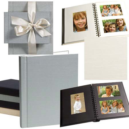 Celine Countryman 9.5" x 7.25" Horiz/Vert 2-Up Windowpane Album for 36 4x6" Photos - Page Color: Natural, Cover Color: Celine's Ivory