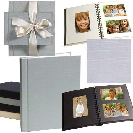 Celine Countryman 9.5" x 7.25" Horiz/Vert 2-Up Windowpane Album for 36 4x6" Photos - Page Color: Natural, Cover Color: Lavender Haze