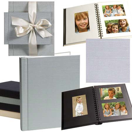 Celine Countryman 9.5" x 7.25" Horiz/Vert 2-Up Windowpane Album for 36 4x6" Photos - Page Color: Black, Cover Color: Lavender Haze