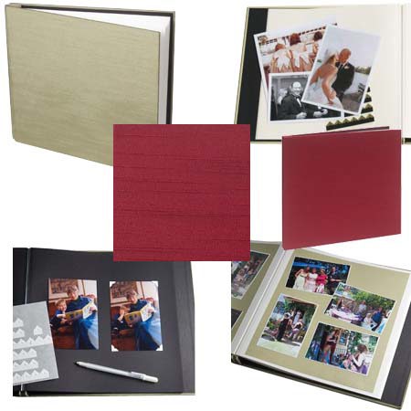Celine Countryman 9108 12x12" Expandable Photo Scrapbook Album, Shiny Wine