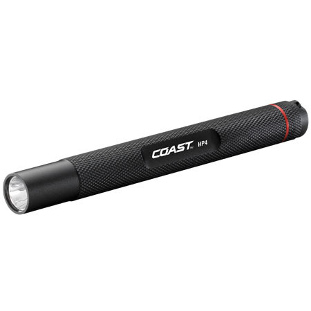 Coast HP4 LED Flashlight, 100 Lumens with 180 Ft Beam Distance