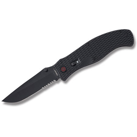 Coast Rapid Response 3.9" Folding Blade Knife with Serrated Drop Point, Black
