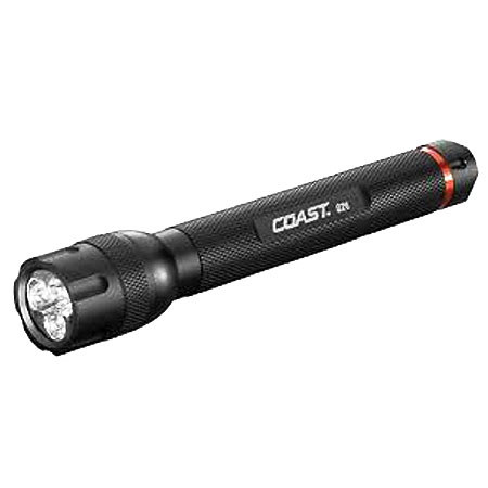 Coast G26 General Use Fixed Beam LED Flashlight, 120 Lumens, Black