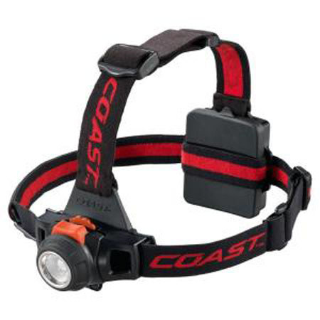 Coast HL27 Focusing LED Headlamp with 330 High / 1 Low Lumen Output, 3x AA