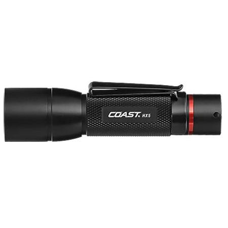 Coast HX5 Pure Beam Focusing Pocket Light, 130 Lumens, 259' Beam, 1x AA