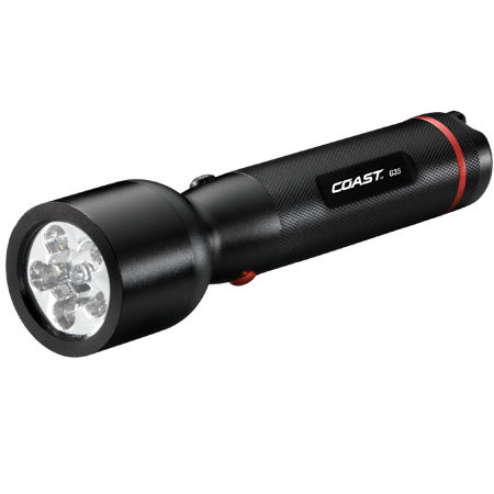 Coast G35 Dual Color LED Flashlight, White LEDs