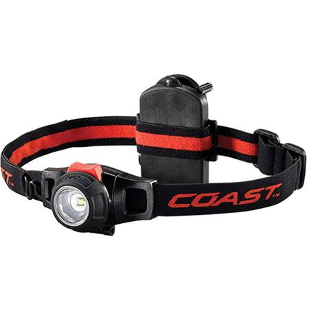 Coast HL6 Wide Angle Flood Beam Headlamp, 300 Lumens, 88' Beam, AAA Battery