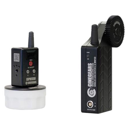 Cinegears Single Axis Wireless Mini Controller with Motor Standard Kit, Includes Extreme Lens Control Motor, Express Hand Controller