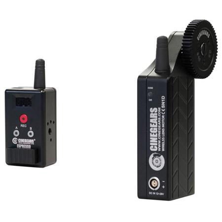 Cinegears Single Axis Wireless Mini Rocker Switch Standard Kit, Includes Extreme Lens Control Motor, Express Hand Controller