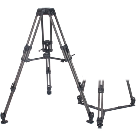 Cinegears Secced 100mm Bowl 3-Section Carbon Fiber Tripod w/Mid-Level Spreader