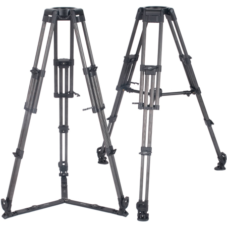 Cinegears Secced 150mm Head 3-Section CF Tripod, Mid-Level/Ground Spreaders