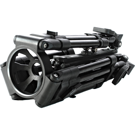 Cinegears Secced 100mm Head 3-Section CF Baby Tripod, Mid-Level/Ground Spreaders