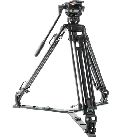 Cinegears Cinekit 1 3-Section CF Tripod with SC-DV6/75RP Head & SC-MS75 Spreader