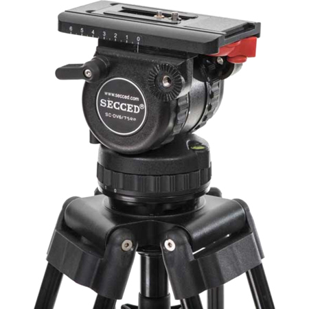 Cinegears Cinekit 1 3-Section CF Tripod with SC-DV6/75RP Head & SC-MS75 Spreader