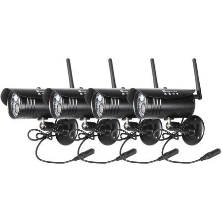 Cinegears Wireless Prime Security Camera System with 10" LCD DVR, 1080P Cameras