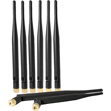 Cinegears Extended High-Range Antenna for Ghost-Eye Wireless Video Transmission Systems, 8 Pack