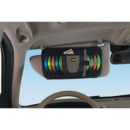 Case Logic Automotive CD Visor,20 Discs, Black/ Gray