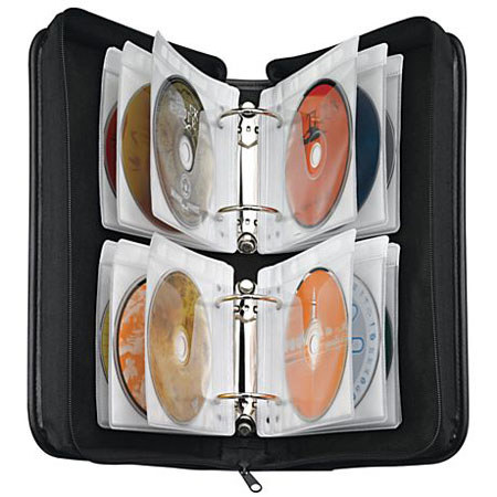 Case Logic Koskin Expandable CD Binder, 48 CDs, Black