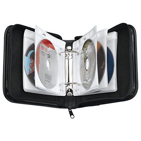 Case Logic Nylon Expandable CD Binder, 24 CDs, Black