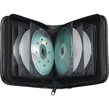 Case Logic ENW24 Heavy Duty CD Wallet, 24 CDs, Black