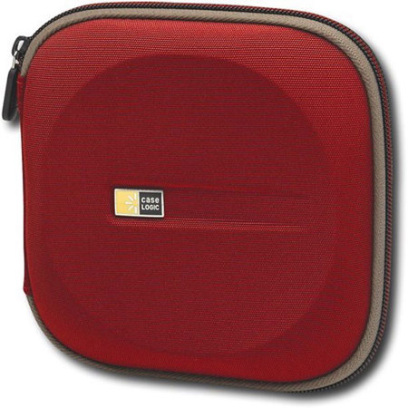 Case Logic CD Wallet, Holds 24 CDs,Red/Green