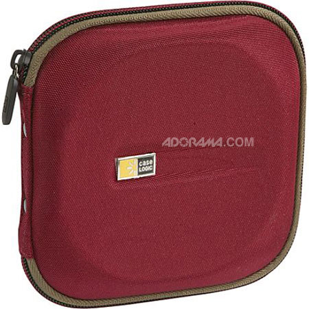 Case Logic CD Wallet, Holds 24 CDs,Red/Green