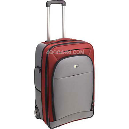 Case Logic 24in Expandable Upright Roller, Red / Gray