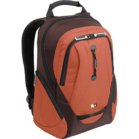 Case Logic LNB15 Lightweight Sport Backpack & 15.4" Laptop Case, Brown/Red
