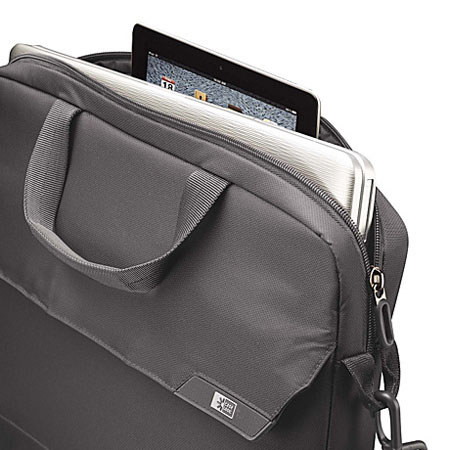 Case Logic MLA-114 14.1" Laptop and iPad Attache Sleeve, Gray