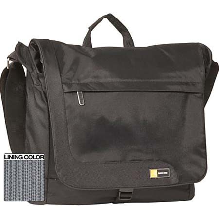 Case Logic TK Messenger Bag holds up to 15.4" Laptops, Color: Black #TKM15BLK