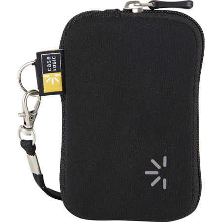 Case Logic UNZB-202 Compact Camera Case, Size: 4.8" x 0.8" x 3.3", Color: Black.