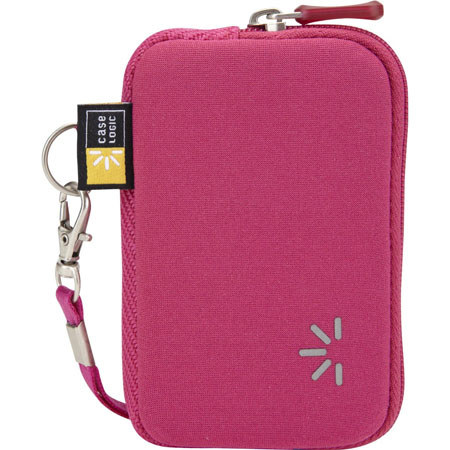 Case Logic UNZB-202 Compact Camera Case, Size: 4.8x0.8x3.3", Color: Pink.
